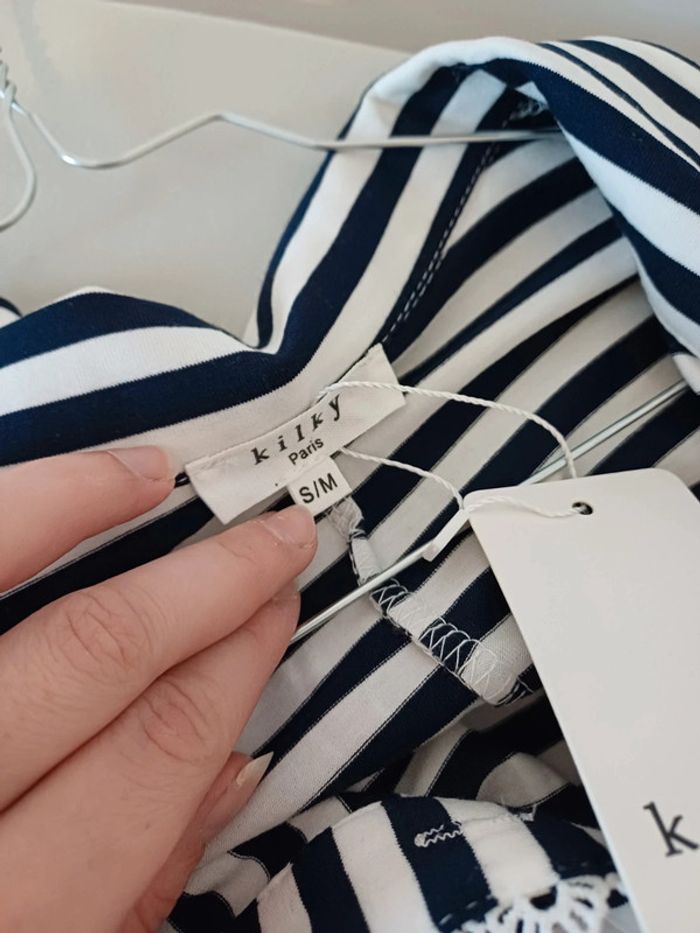 Combishort rayée neuve Kilky taille S/M 36/38 - photo numéro 11