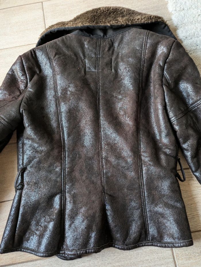 Blouson aviateur en cuir La fée Maraboutée - photo numéro 3