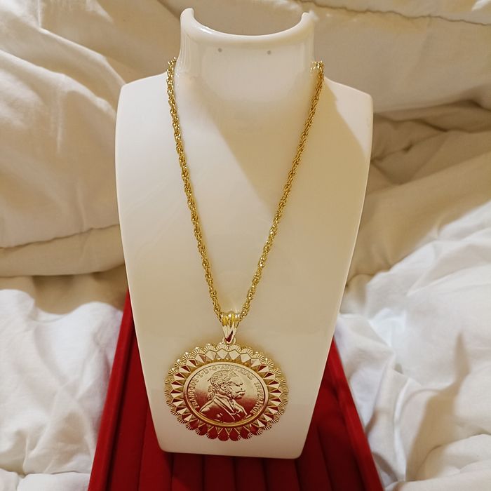 Collier Napoléon plaqué or - photo numéro 2