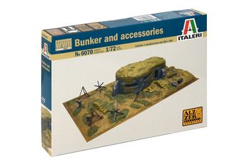 Maquette Italeri 6070 Bunker and Accessories WWII 1/72