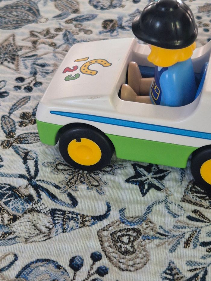 Playmobil 123 voiture avec remorque pour cheval - photo numéro 4