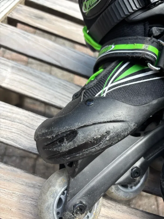 Patins à Roulettes Optimum - Taille Réglable 32 - 35 Idéaux pour Débuter ! - photo numéro 5
