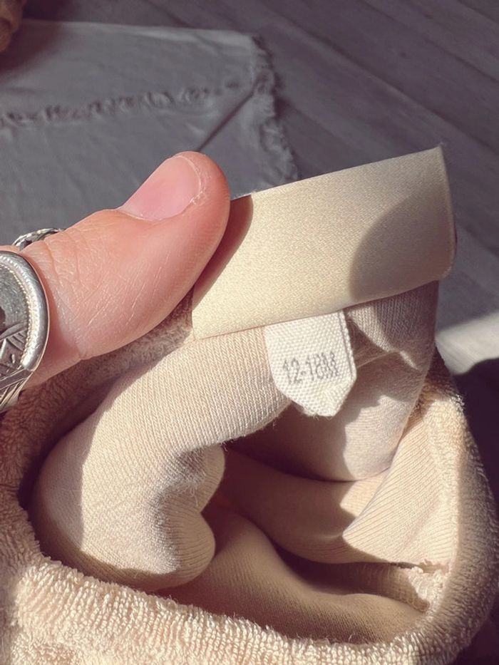 Combinaison short combishort gamin gamine éponge mixte unisexe beige - photo numéro 5