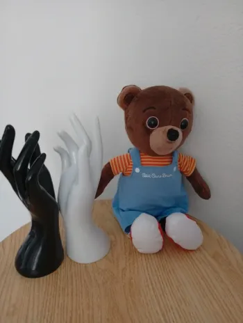 Peluche 32cm ours brun dessin animé petit ours