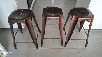 Lot 3 tabourets bar