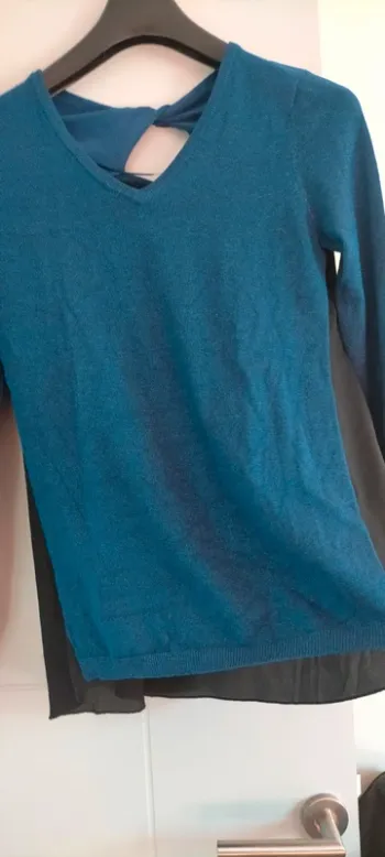 Pull bi matière