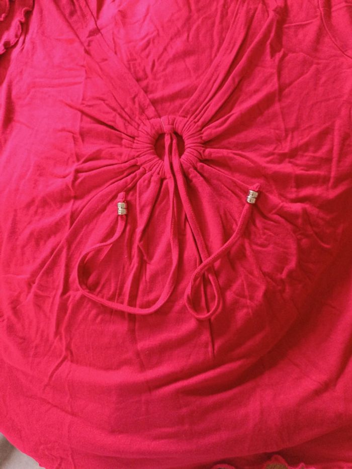 Top rouge à boucle Tissaia 38 - photo numéro 4