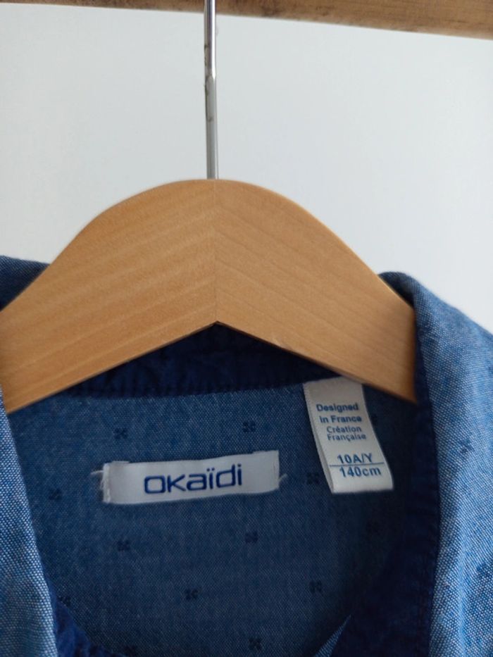 Chemise bleue Okaïdi 10 ans - photo numéro 2