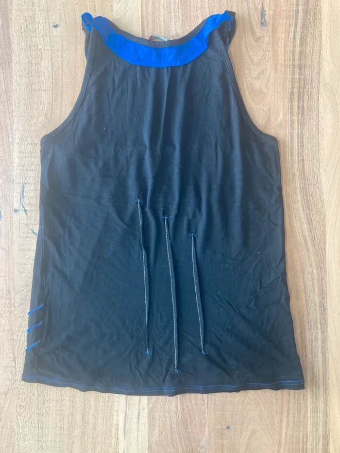 Haut noir et bleu - La Mode est à Vous - Taille 3 - photo numéro 3