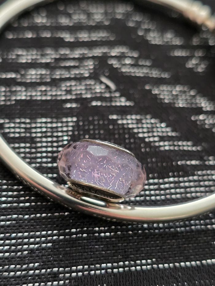 Charm murano violet scintillant pandora - photo numéro 2