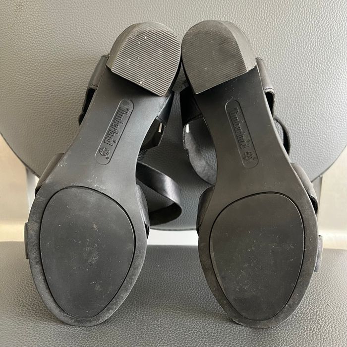 Sandales Timberland Fairhill Y-Strap cuir pleine fleur noir P. 36 comme neuves - photo numéro 8