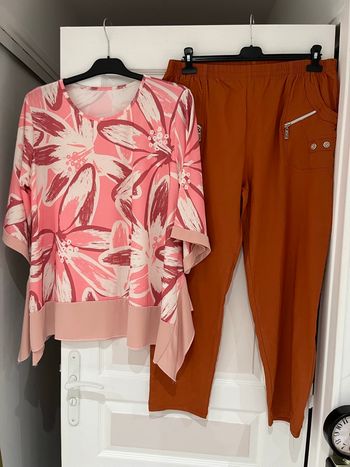 Lot pantalon rouille 50 + tunique T50