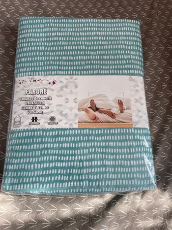 Housse de couette 2 personnes coton