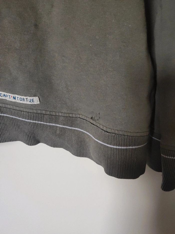 Veste fermeture éclaire gilet capuche vert kaki orange - photo numéro 4