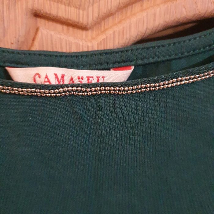 Joli haut vert avec liseré perlé taille XL Camaïeu - photo numéro 3