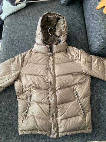 Doudoune chaude, IKKS, taille M, couleur marron glacé en bon état