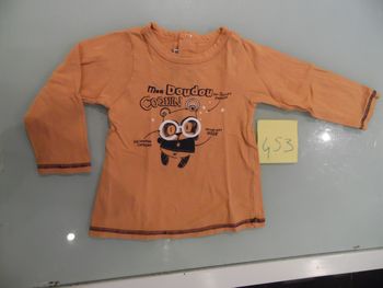 t-shirt manche longue 18 mois tape a l'oeil