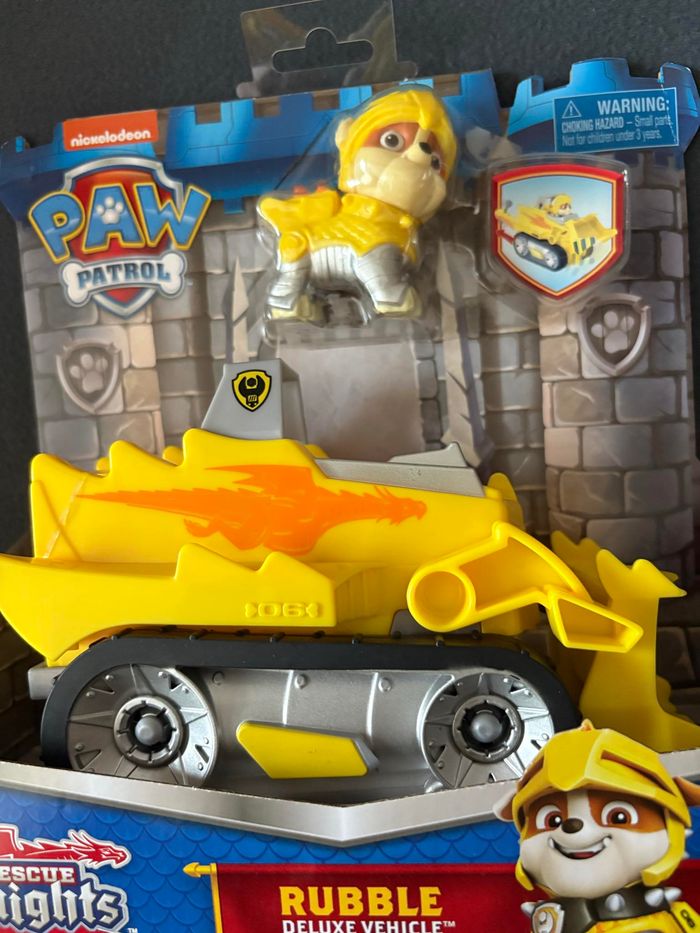 Vehicule + Figurine Rubble Rescue Knights La Pat' Patrouille - La Pat' Patrouille - photo numéro 2