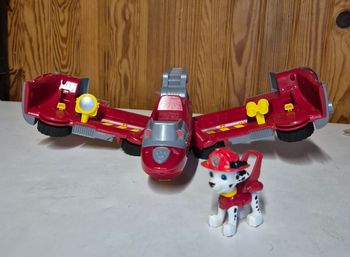 Paw patrol marcus camion pompier transformable avec figurine  pat patrouille
