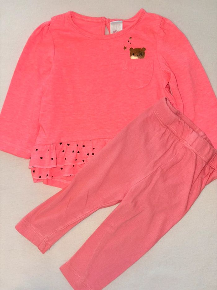 T-shirt manche longue et legging 6 mois - photo numéro 2