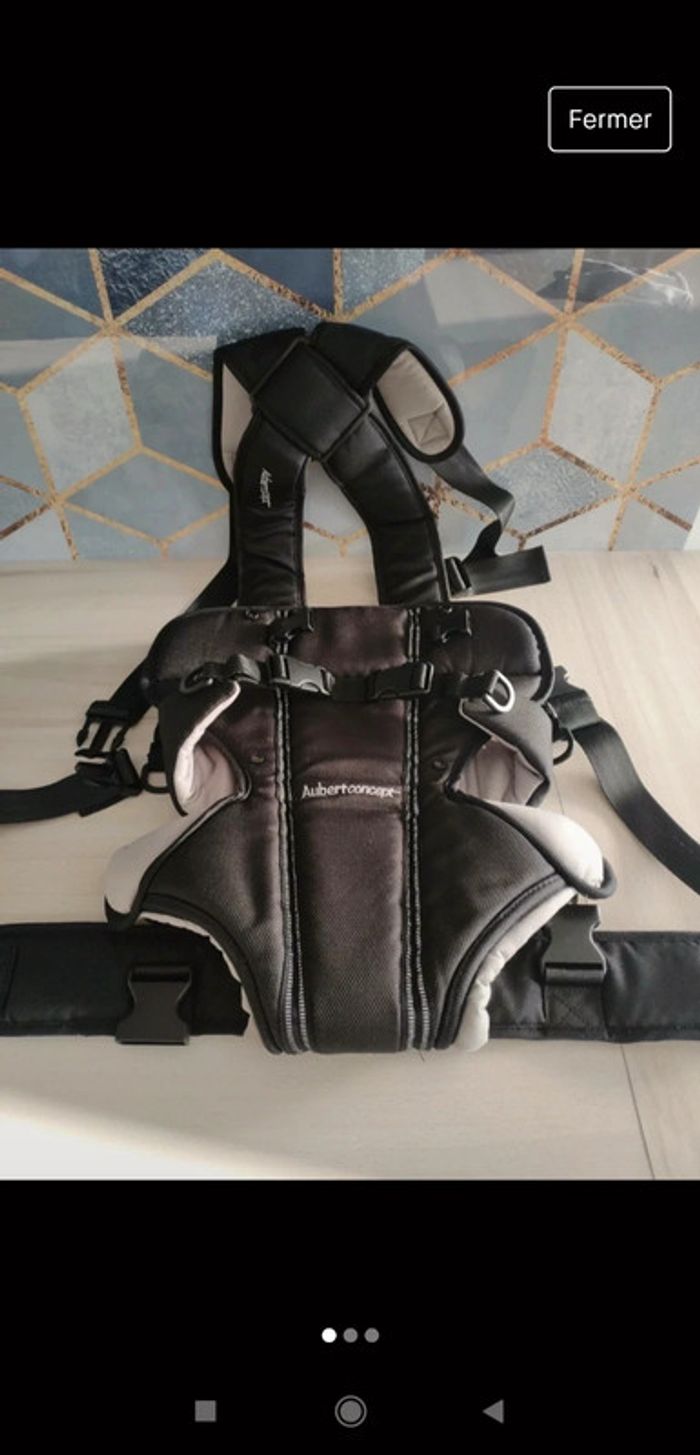 Porte bébé ventral Aubert Concept
Jusqu'à 11 kilos environ 12 mois.