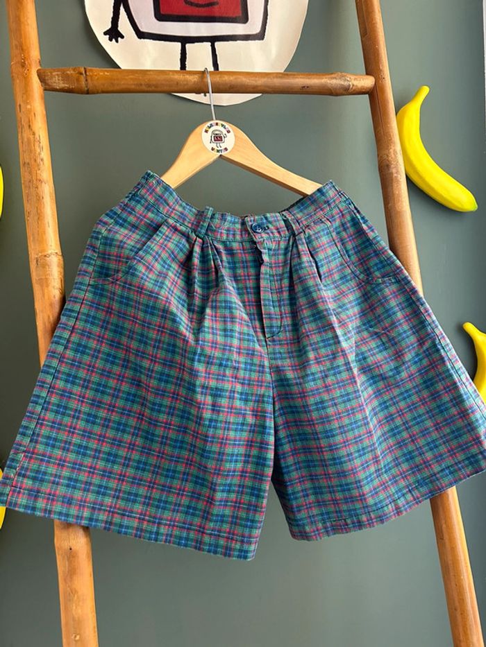 Short à carreaux vintage 6A - photo numéro 2