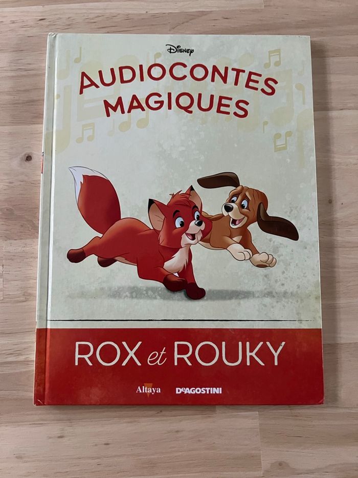 Livre Disney Audiocontes Magiques n°39 – Rox et Rouky – Bon État (Sans Figurines)