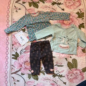 ensemble 6 mois fille look up to the sky + haut liberty + legging duchesse