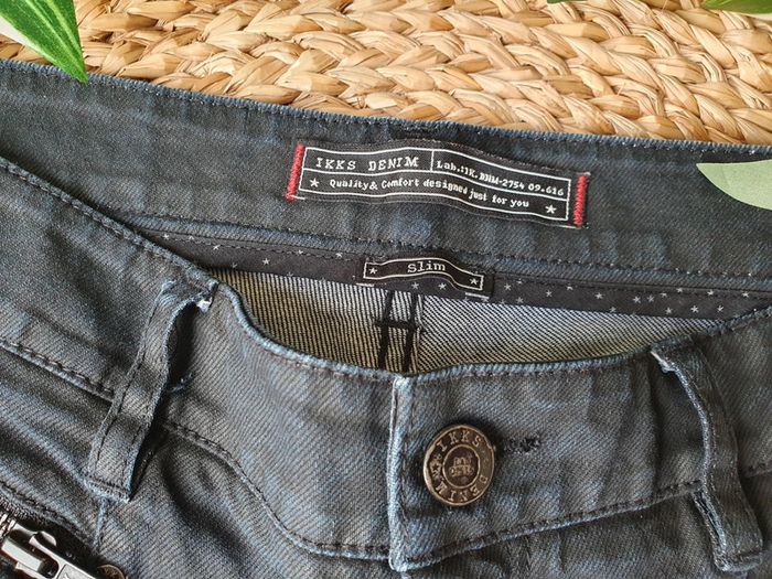 Jean foncé IKKS femme taille S - photo numéro 4