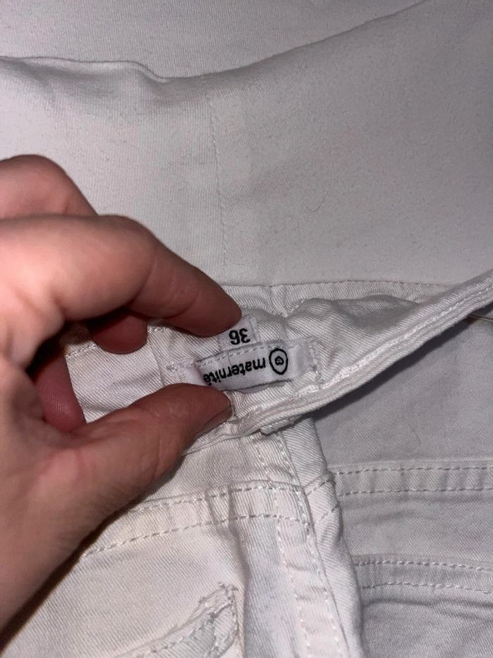 Short maternité grossesse blanc taille 36 - photo numéro 6