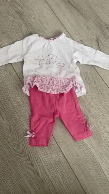 Ensemble haut + legging taille 1 mois
