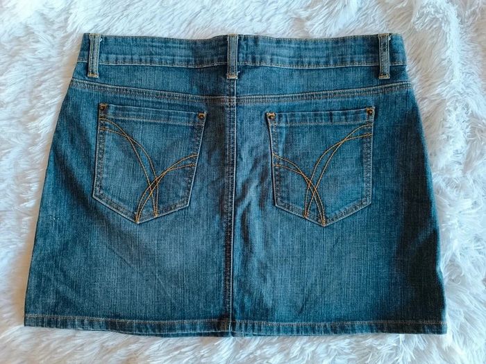 Mini-jupe en jean T. 42 Autre ton - photo numéro 7