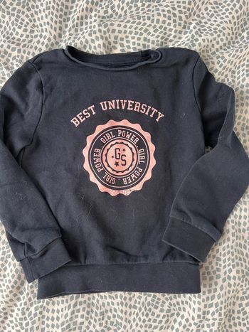 Sweat léger bleu marine Kiabi taille 6 ans