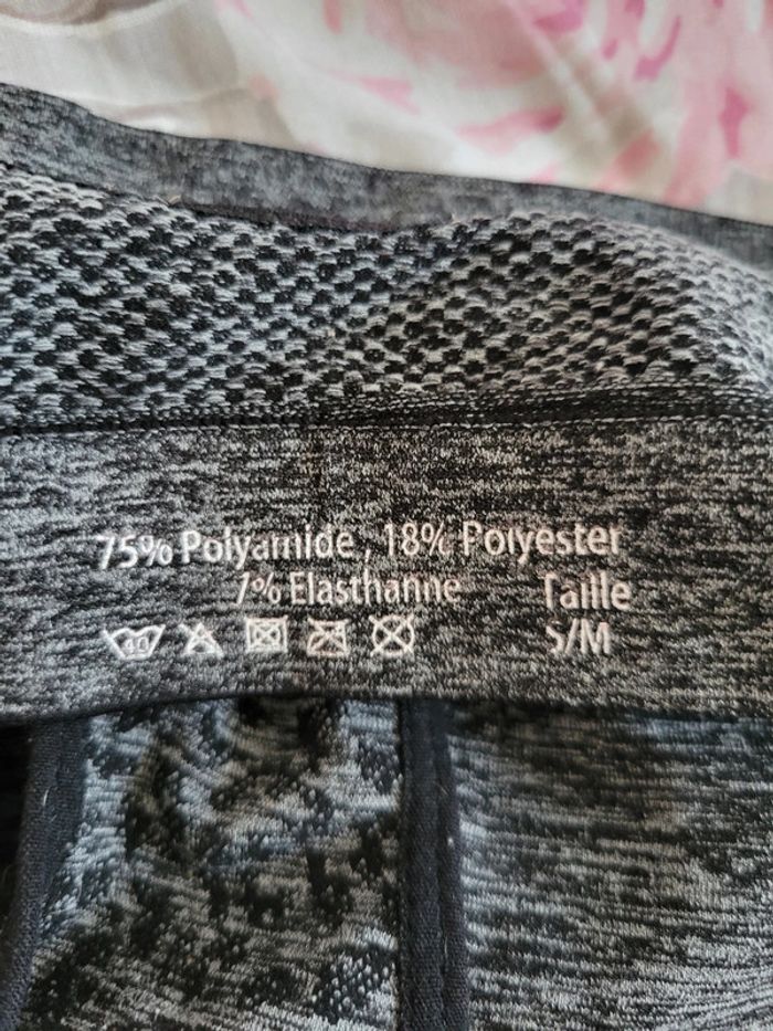 Brassière sport taille S 36 M 38 gris yoga fitness - photo numéro 6