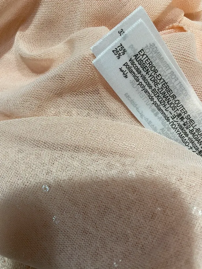 Robe de princesse bustier à paillettes Zara, taille L - photo numéro 10
