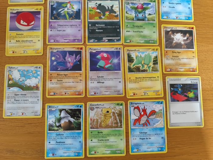 Lot 22 cartes Pokémon vintage diamant perle platine officielles - photo numéro 2
