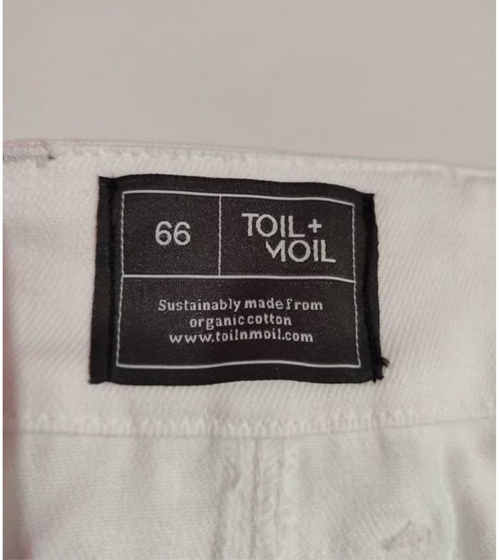 Pantalon blanc de travail 100% coton bio pour homme taille 64, Toil+ Moil - photo numéro 5