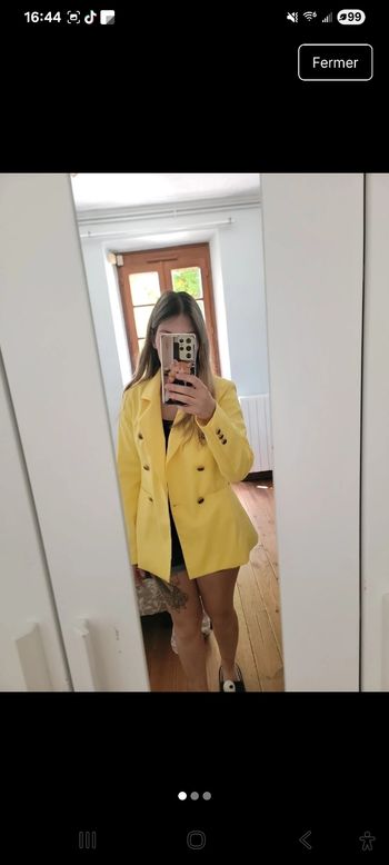 Blazer jaune poussin