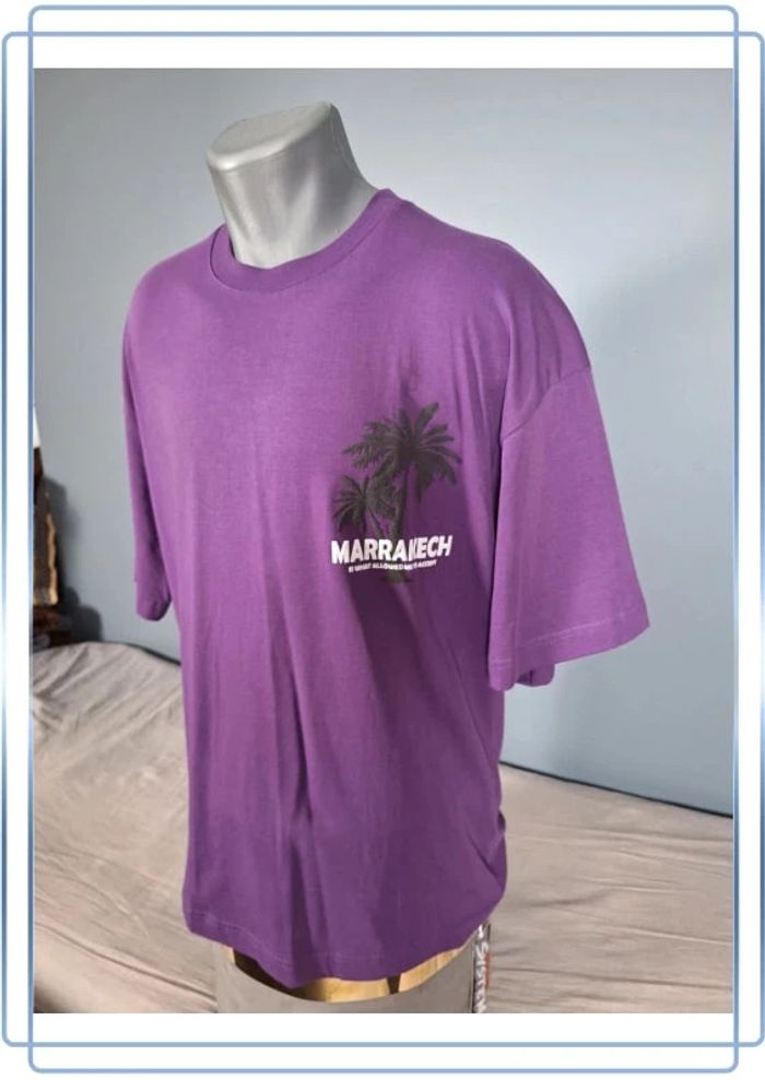 tee shirt imprime plus eighteen / violet homme s / brodé (524) - photo numéro 4