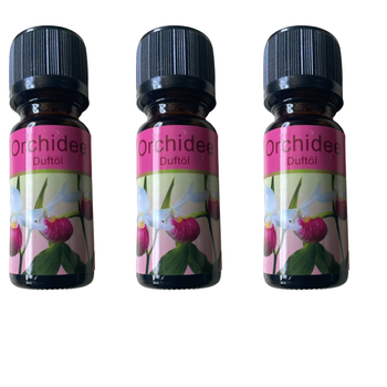 Lot de 3 Huiles Orchidee  Duftöl de 10 ml Neuf