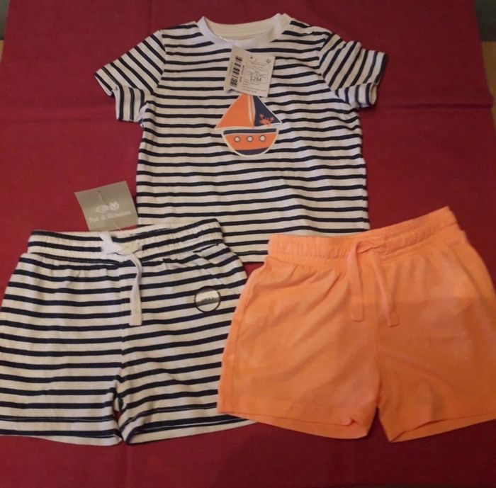 Lot 3 pièces garçons 12 mois neuves