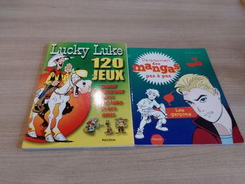 Lot de 2 livres Dessiner des mangas et 120 jeux