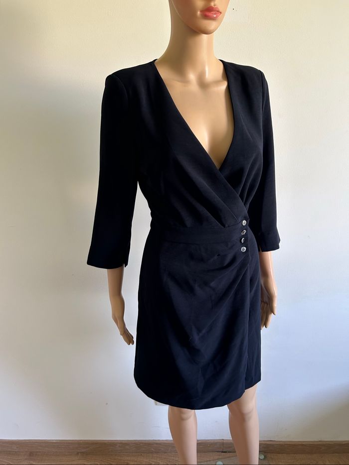 Robe portefeuille bleue marine neuve Morgan taille 38 (valeur 70€) - photo numéro 2