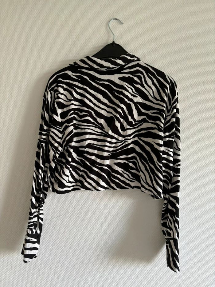 Chemise courte à motifs zèbre - photo numéro 5