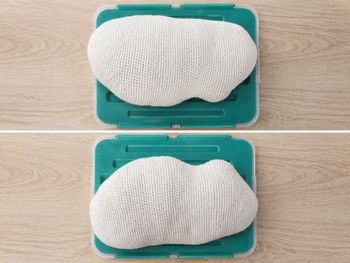Coussin tricot forme nuage 
