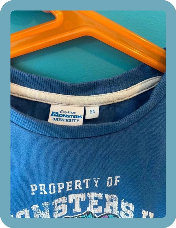 Beau t-shirt manches longues 8 ans Disney monstres et cie - photo numéro 3