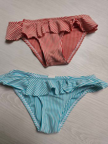 Lot de 2 bas de maillot de bain fille 5-6 ans 