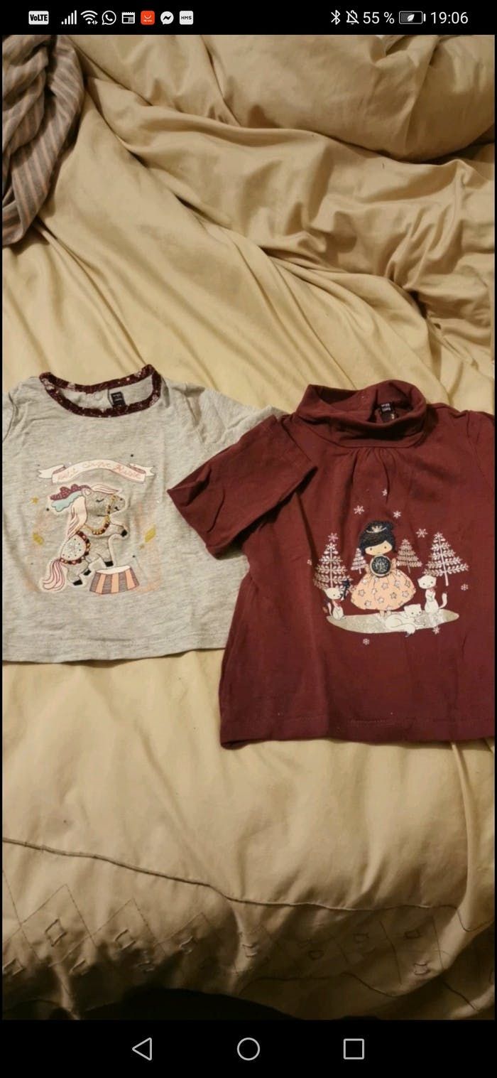 Lot de 2 t-shirts Sergent Major 6 mois