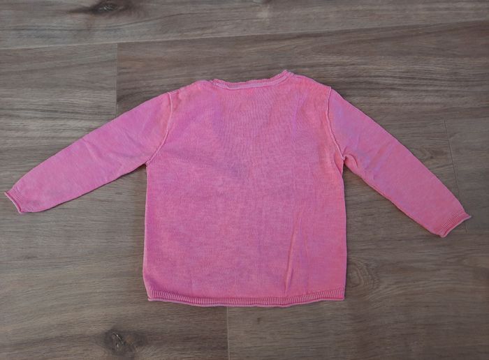 Gilet fille rose à boutons"col V" TAO 4 ans - photo numéro 4