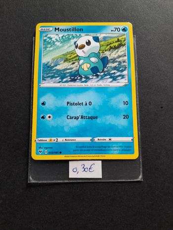 Carte Pokémon Moustillon 33/185